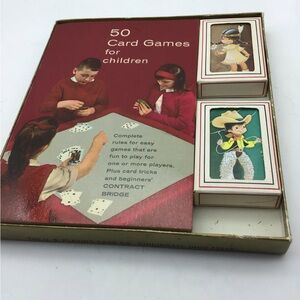 Vintage Childs Card Game with miniature cards